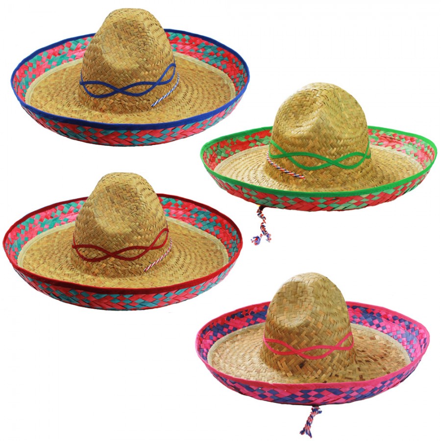 Mexican Straw Sombreros